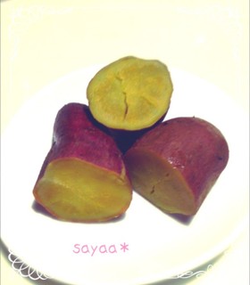 レンジでホクホクさつまいも(蒸かし芋)