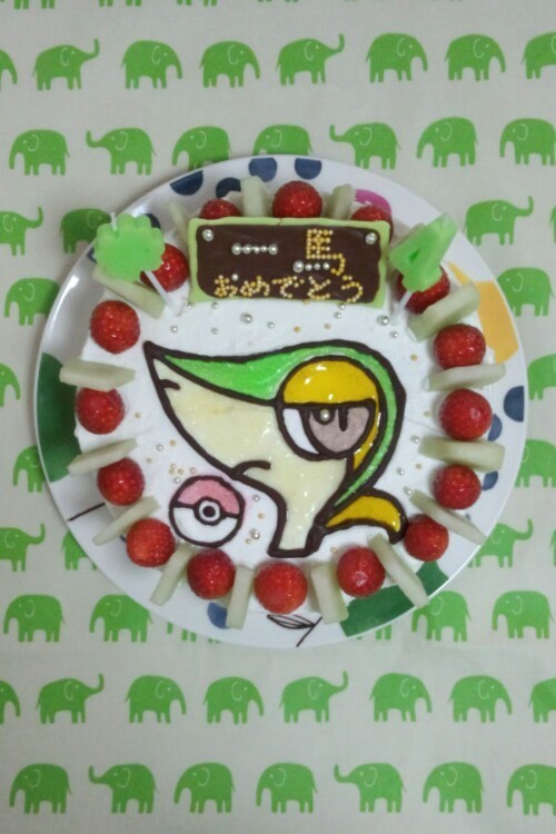 ポケモン☆ツタージャのキャラケーキの画像