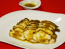 鶏むね肉のレンジでチン♪カレー味人気UP
