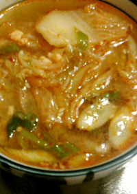 ひき肉とキムチのスープ～簡単キムチスープ