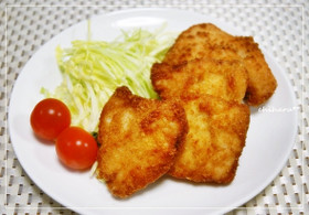*鶏むね肉DE簡単柔らか~♪チキンカツ*