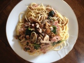 なめこパスタ