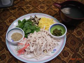 鶏のスープがけご飯
