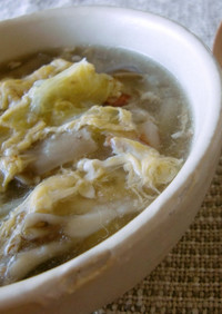 低カロリーで満腹❤たまご中華スープ