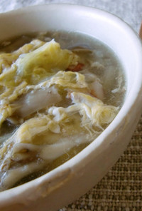 低カロリーで満腹❤たまご中華スープ