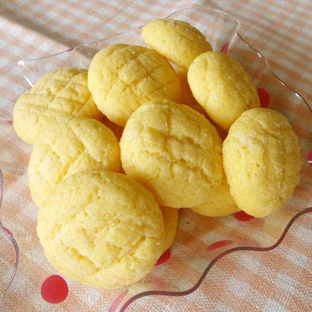 Hmで簡単 メロンパンみたいなクッキー レシピ 作り方 By なゆほ クックパッド