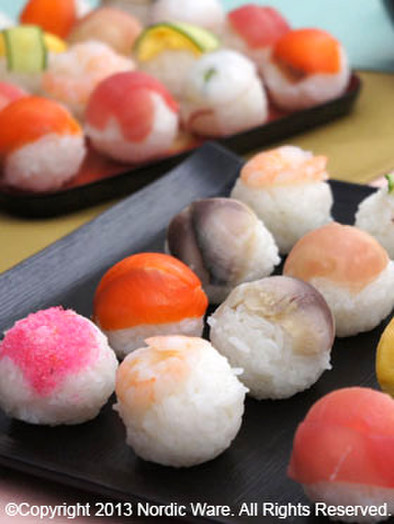 ひな祭りに☆まんまる手まり寿司　その2の写真