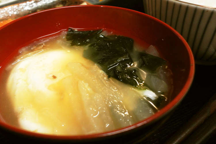 大根とわかめと卵の味噌汁 レシピ 作り方 By ゆうゆう0221 クックパッド