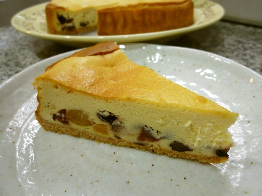 ドライフルーツ in チーズケーキの画像