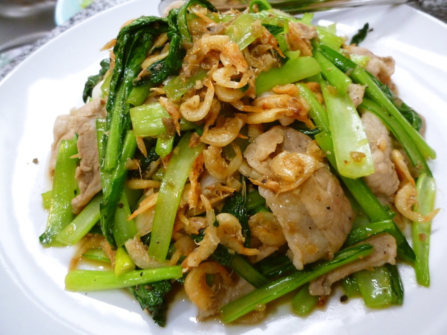 豚肉と小松菜のザーサイ炒めの画像