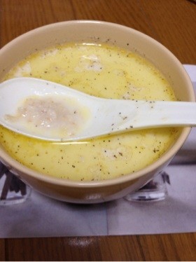 豆乳のオートミールスープ