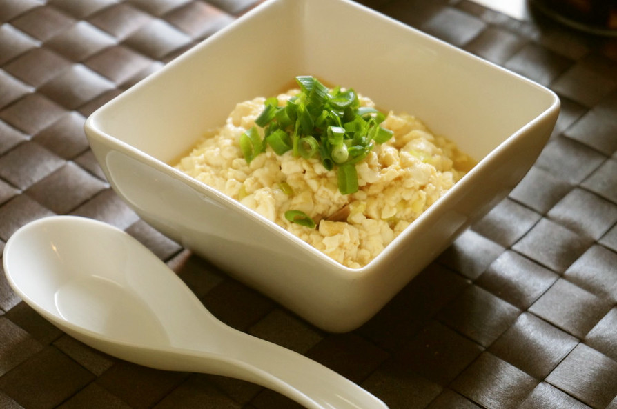 【男前レシピ】簡単！ニンニク炒り豆腐の画像