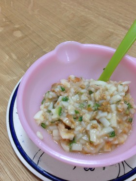離乳食中期☆ネバネバさっぱりおうどん