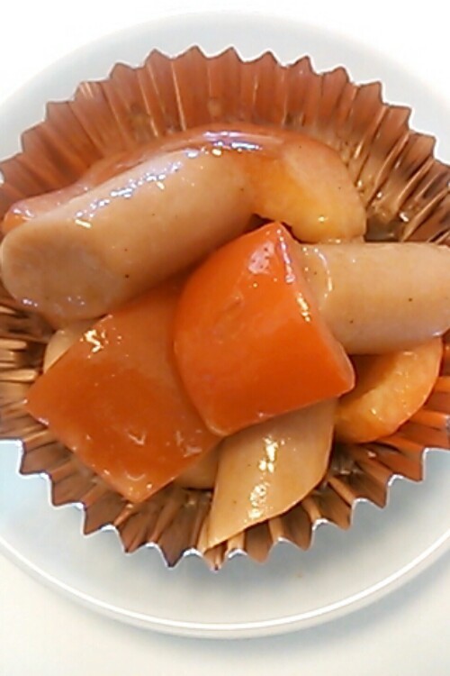 お弁当に☆パプリカのオイマヨ炒めの画像