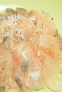 愛知の魚100選外　ヒウチダイの刺身