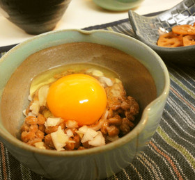 *卵かけご飯*納豆ネギ卵*