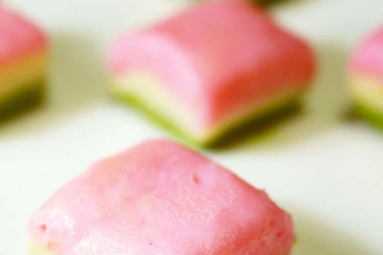 ひな祭り レンジで 生チョコ 菱餅風 レシピ 作り方 By ほっこり の クックパッド