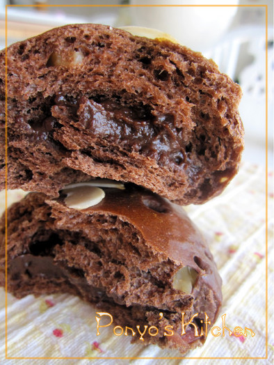パンのフィリング♡チョコクリームの写真