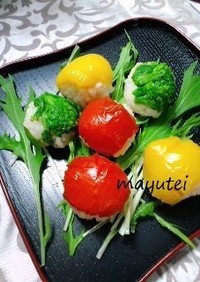 野菜の手毬寿司