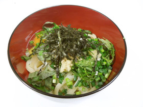 「浅漬けの素」を使った釜玉うどん