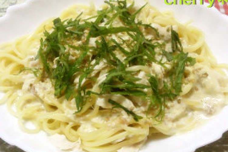 ささみと梅のクリームパスタ レシピ 作り方 By Cherry クックパッド