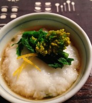 長芋ふんわり!きのことわかめの養老蒸しの写真