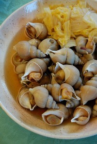 白バイ貝と白菜の煮込み