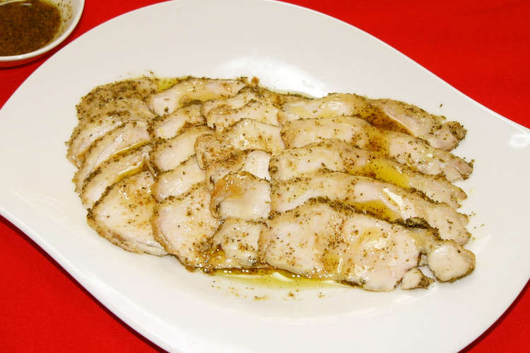 鶏むね肉レンジでチン イタリアンハーブ香 レシピ 作り方 By ともみきっちん クックパッド 簡単おいしいみんなのレシピが352万品