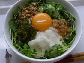 ヘルシーねばねば丼