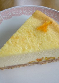簡単★オレンジのチーズケーキ