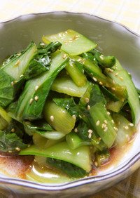 青梗菜の中華風和え物