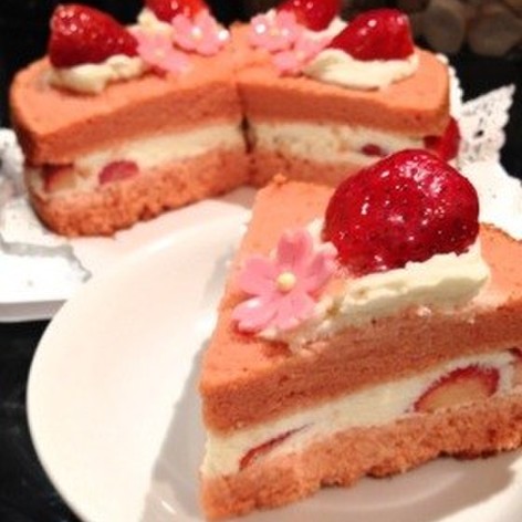 ひな祭り♡苺のショートケーキ