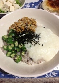 元気もりもり＊ねばねば丼