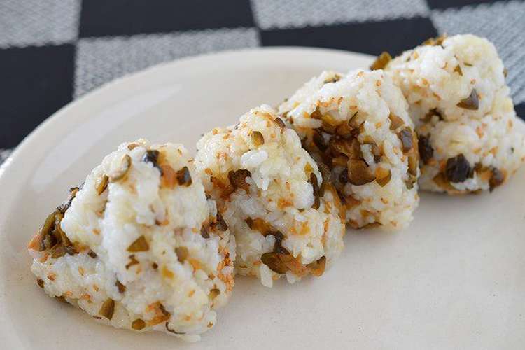 おばぁちゃんの味 キューちゃんおにぎり レシピ 作り方 By 槙かおる クックパッド 簡単おいしいみんなのレシピが352万品