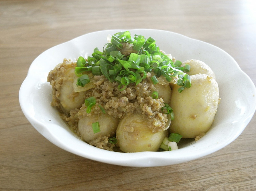 簡単☆里芋とひき肉のカレー風味の画像