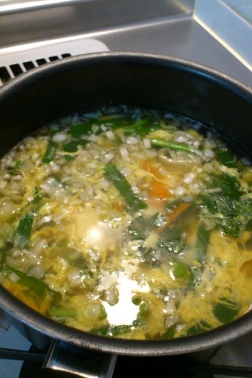 残り野菜で簡単スープの画像