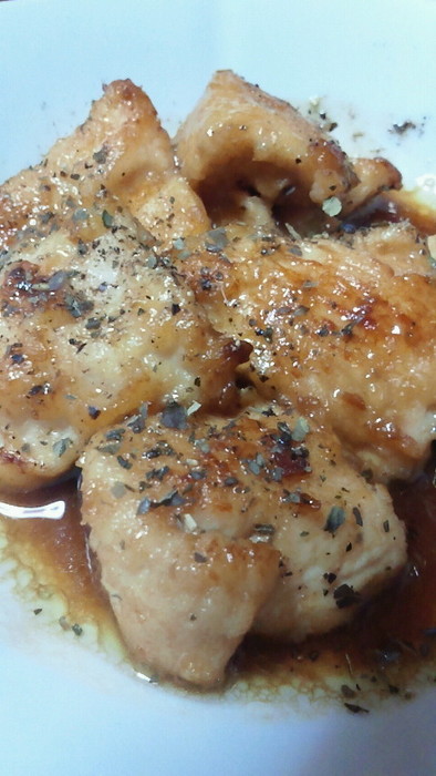塩麹でフワフワ♪鶏ムネ肉の簡単ポン酢炒めの写真