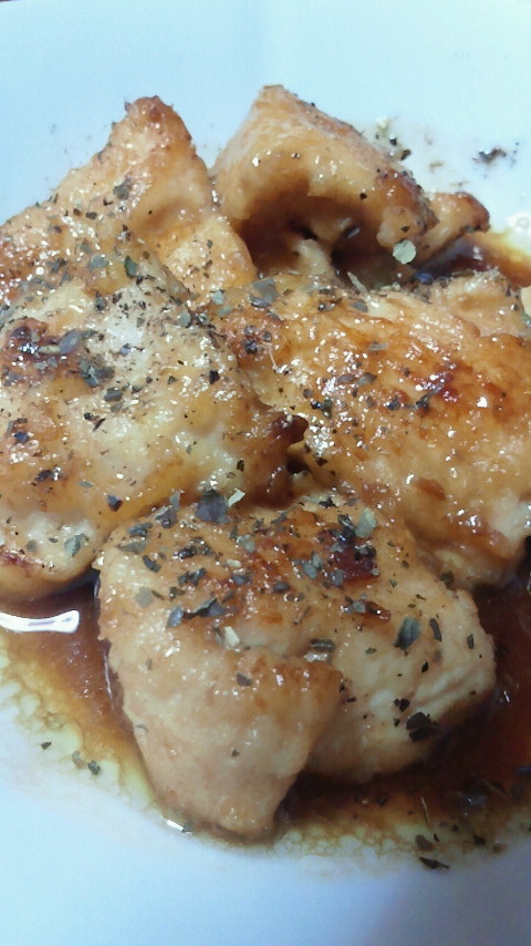塩麹でフワフワ♪鶏ムネ肉の簡単ポン酢炒めの画像