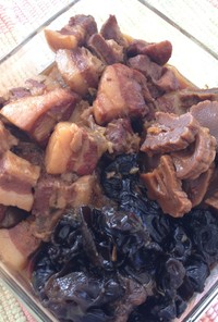 ストウブ鍋で作る　筍と豚肉の中華風角煮