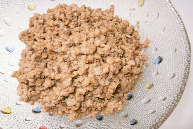 簡単 肉みそそぼろ 冷凍保存しよう レシピ 作り方 By コロママ クックパッド 簡単おいしいみんなのレシピが357万品