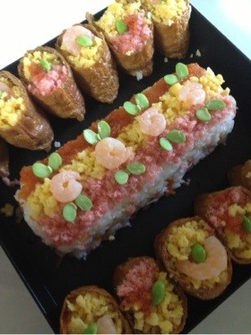 雛祭り  簡単カワイイいなり寿司の画像