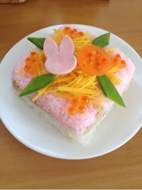 超簡単!ひな祭り押し寿司♡