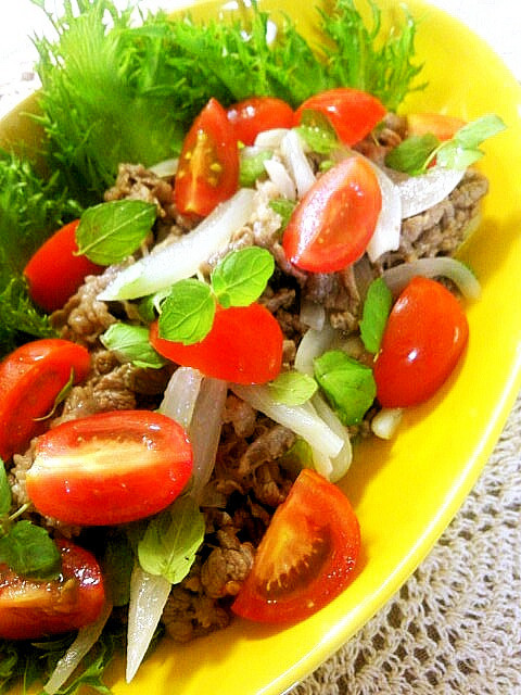 タイ料理☆ミントでエスニック牛肉サラダの画像