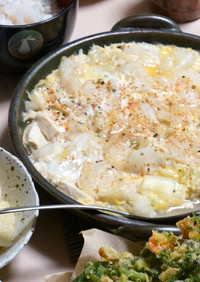 超簡単●白菜と豆腐の卵とじ
