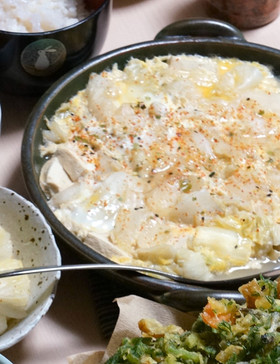 超簡単●白菜と豆腐の卵とじ