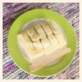 卵不使用レンジdeバナナ蒸しパン★離乳食