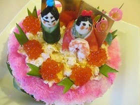 超簡単!おひなさまの押しずし♪