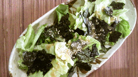 朝・昼・夜・後ひくレタスごま風サラダ♥