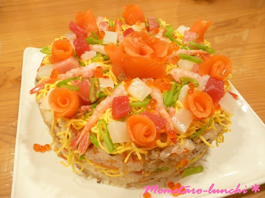 ✿　ひな祭り　ちらし寿司ケーキ　✿の画像
