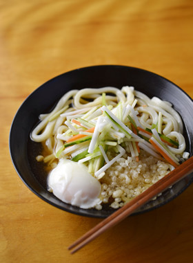 薬味ぶっかけうどん
